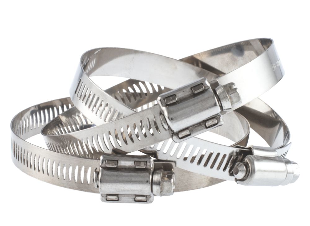 10 colliers de serrage à vis sans fin en acier inoxydable T-mex 15-30mm, Colliers et clips de fixation