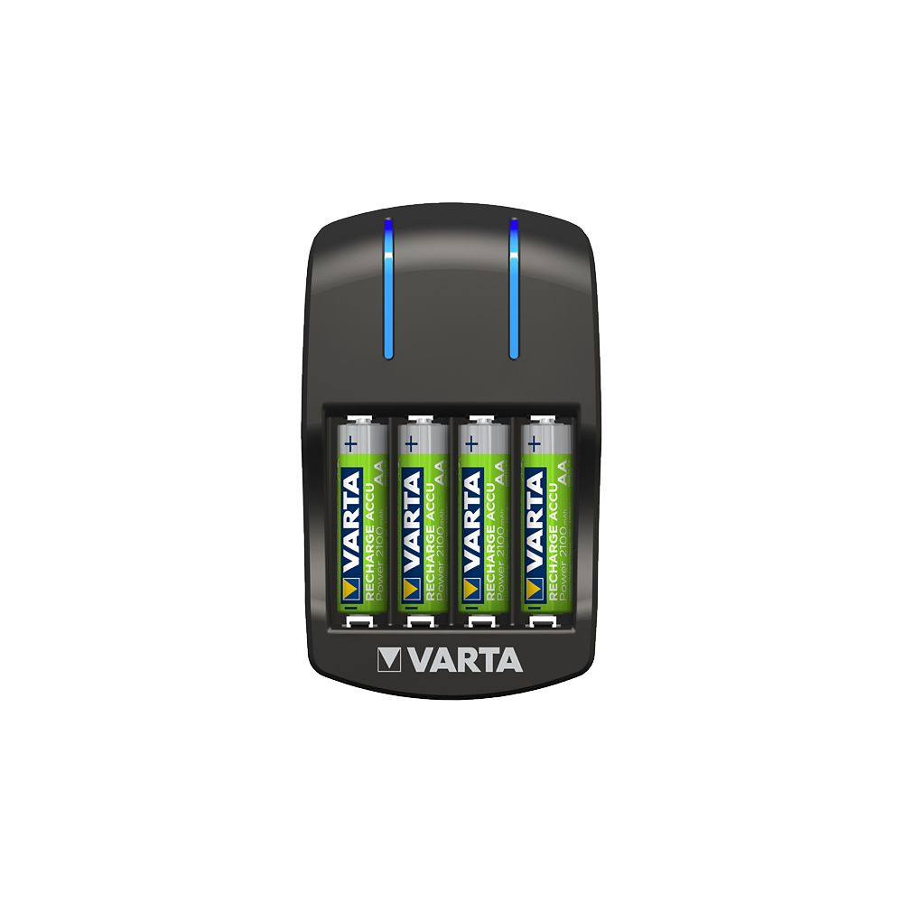 VARTA Plug charger - chargeur pour piles rechargeables AA/AAA avec