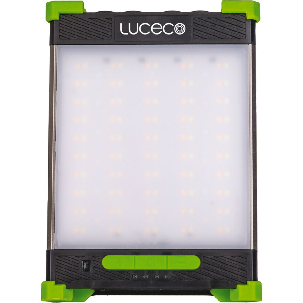 Projecteur de chantier LED rechargeable Luceco LILHD10GCC-01 1300lm - avec Power Bank