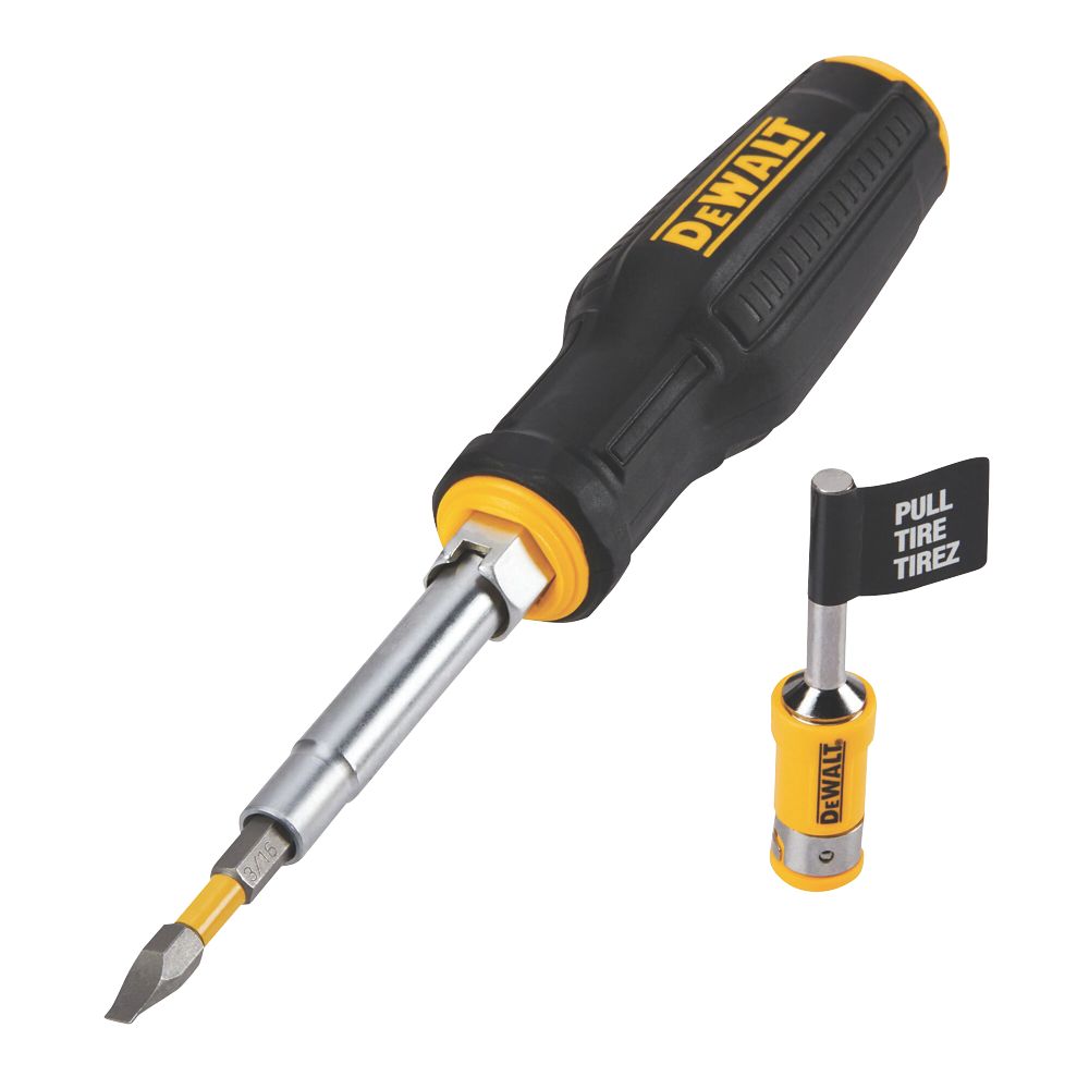 Promo Dewalt tournevis à embouts avec cliquet chez Screwfix