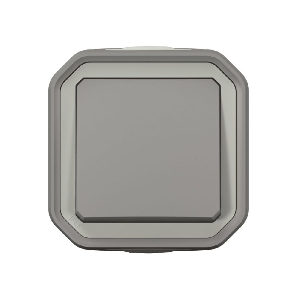 Interrupteur d'éclairage va-et-vient d'extérieur résistant aux intempéries, 1 module, 1 voie IP55 10A Legrand Plexo  