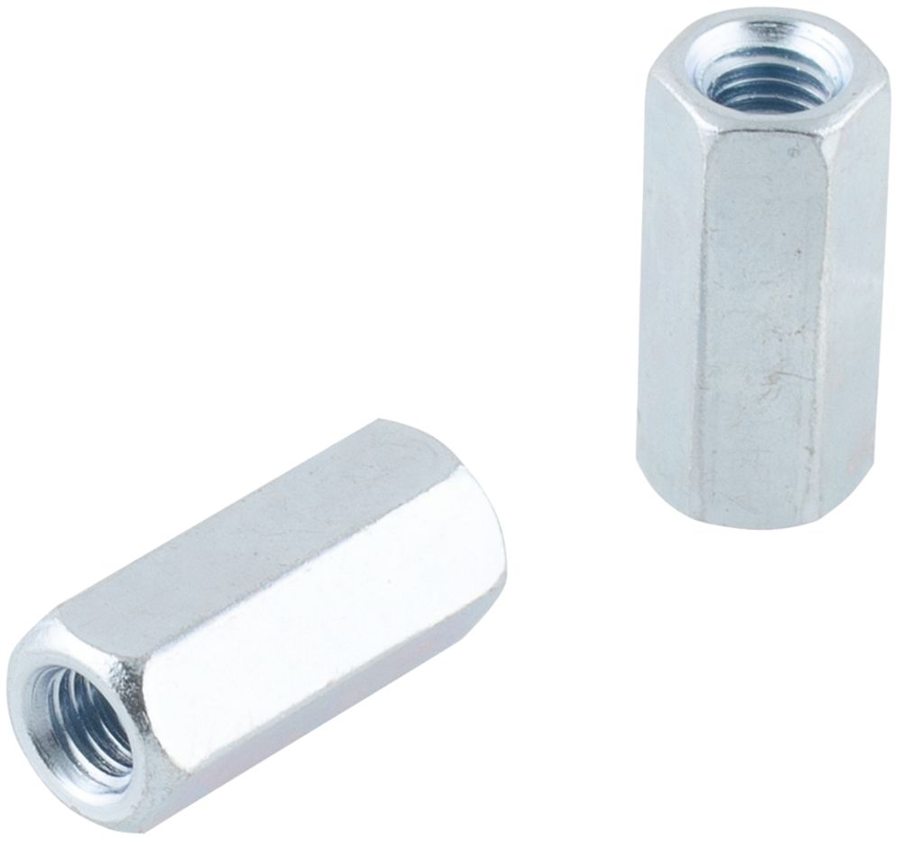10 écrous de jonction pour tiges filetées en acier au carbone Easyfix M8
