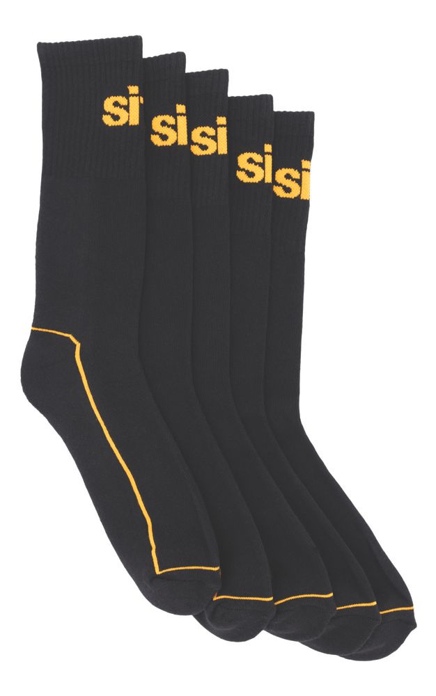 Chaussettes de travail Site Willstrop noires, taille 41/45, 5 paires