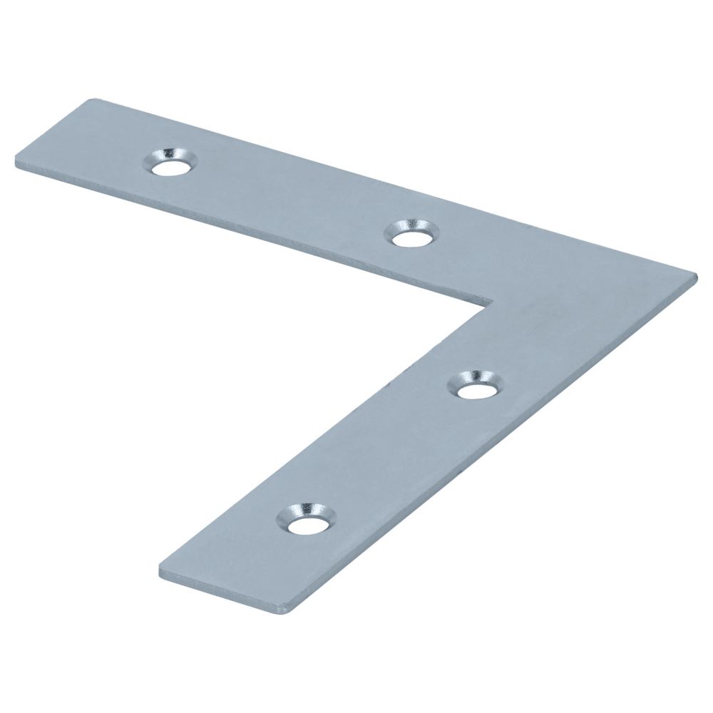 Suspension de meuble argent Suki 75 x 1,2 x 75mm, lot de 10