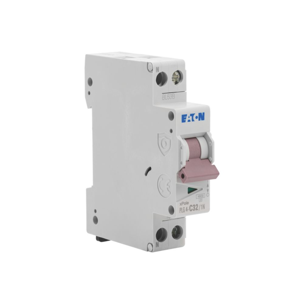 Disjoncteur 32A type C A vis 4,5kA 1P+N Eaton