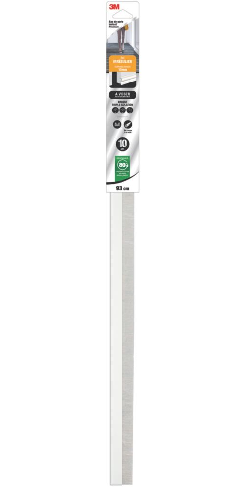 Bas de porte à visser 3M blanc et gris 0,93m
