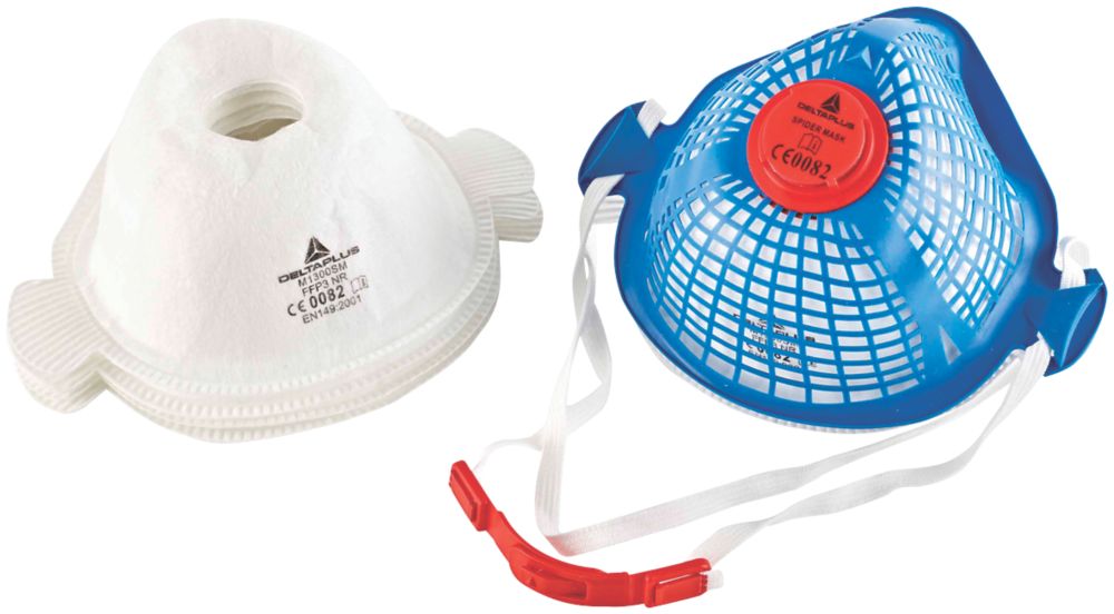 Masque antipoussière réutilisable Delta Plus Spider Mask avec 5 filtres P3 