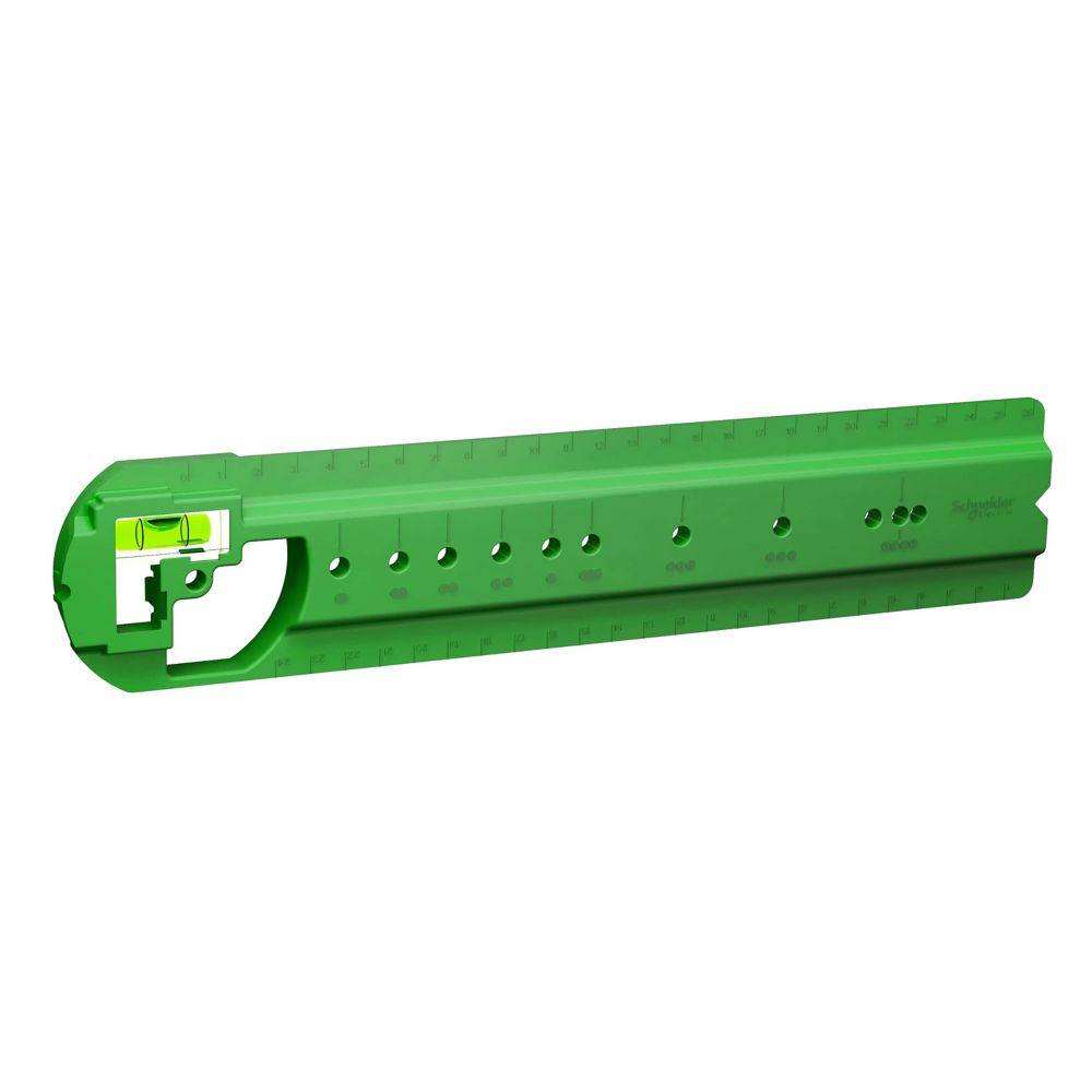Pochoir Prise Encastrée Gabarit De Perçage Pour Prises Avec Niveau à Bulle, 1 Kit, Tôle Métallique De 1,5 Mm, Gabarit Pour Distances Normalisées De 71 Mm Avec Cadre Commun, Pour Boîte De