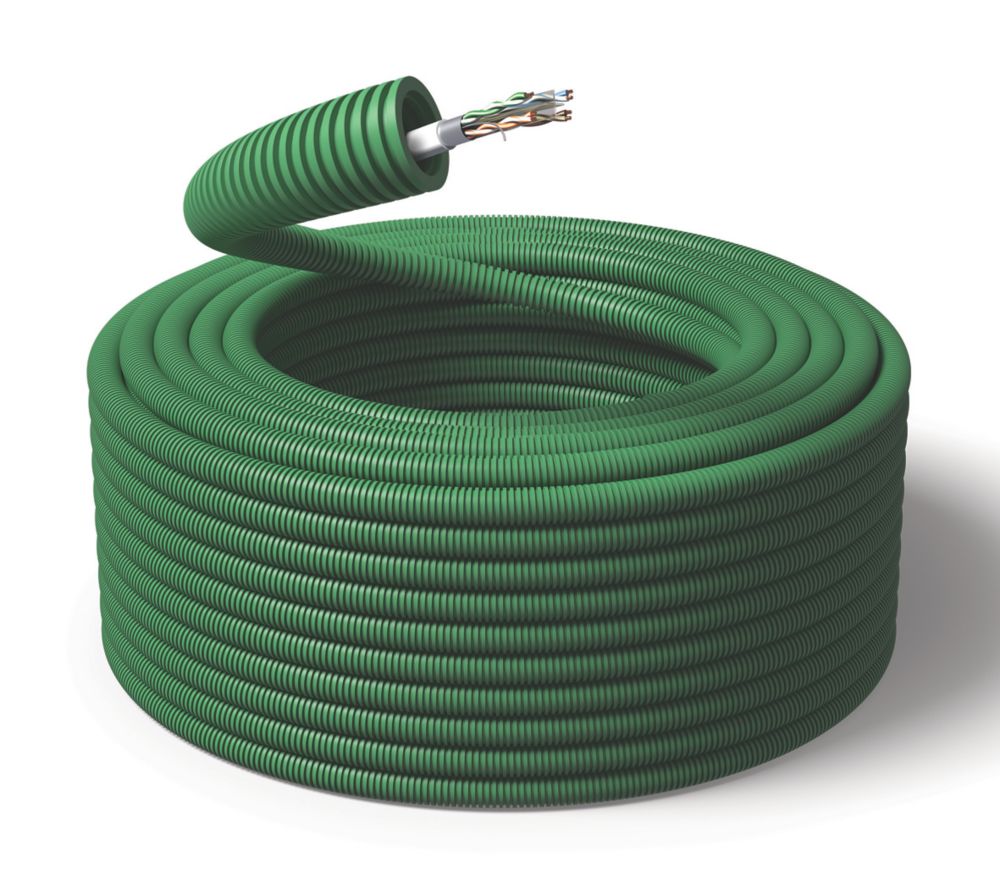 Gaine ICTA Préfilée réseaux F/UTP diamètre 20mm longueur 100m