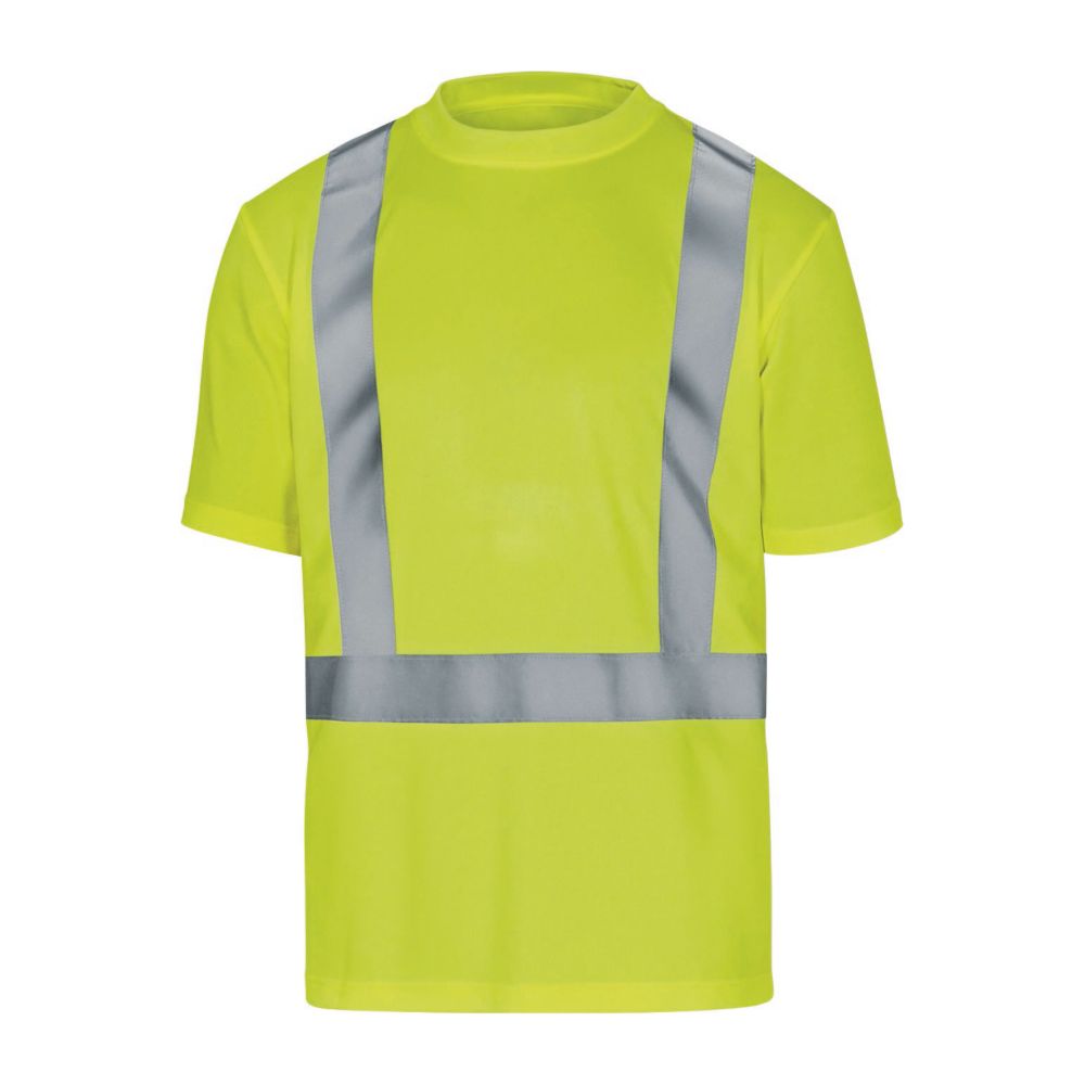 T-shirt à manches courtes haute visibilité Delta Plus Comet jaune, taille 3XL