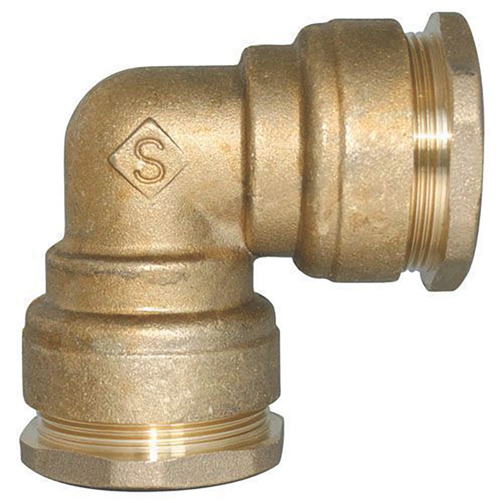 Coude égal 90° en laiton pour tube PE 25mm SUMO Pronorm