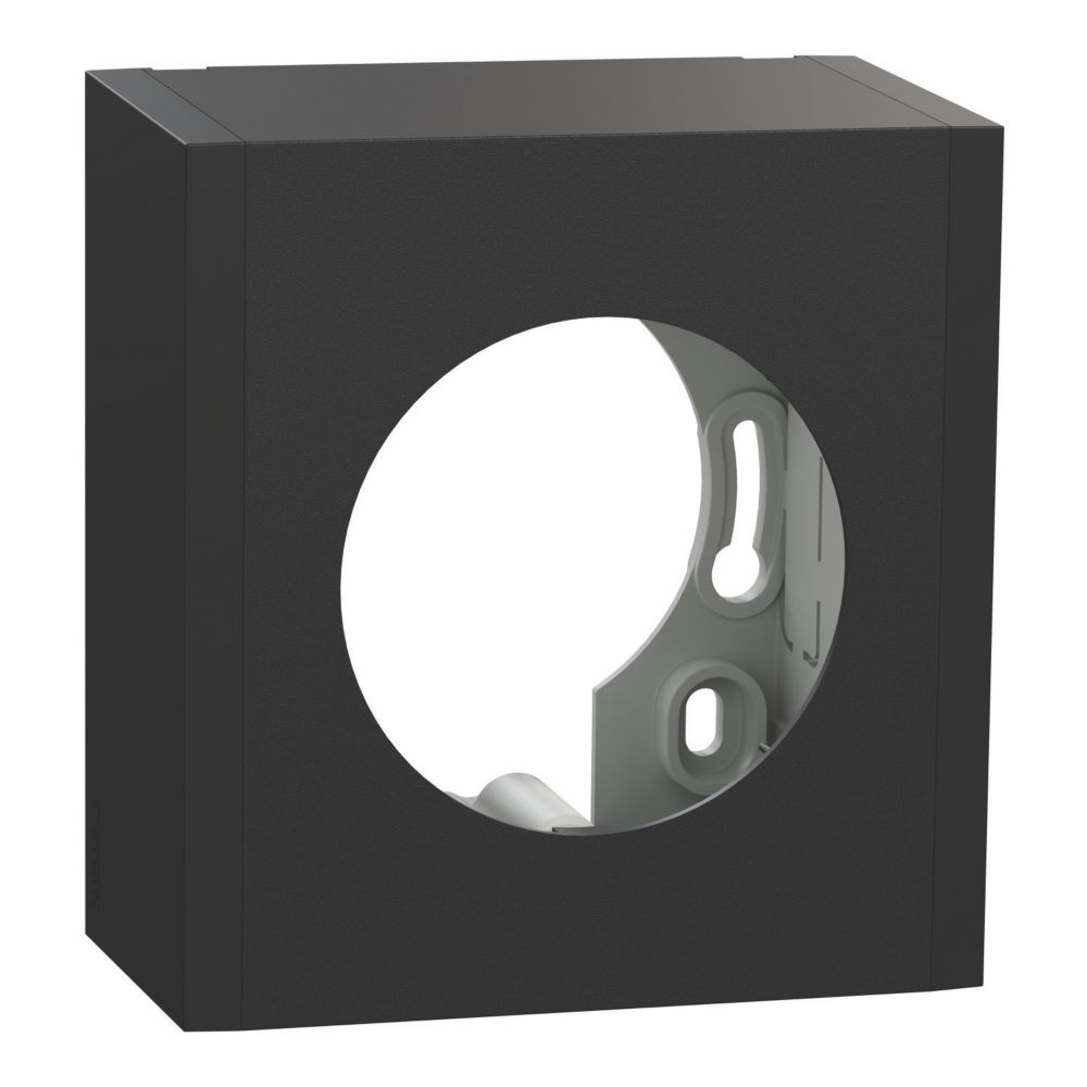 Boîte d'encastrement en saillie 1 poste Schneider Electric Odace noire 40mm