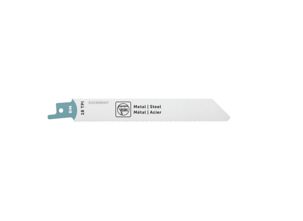 Lame pour scie sabre acier 150mm BIM 130T18 MS Fein