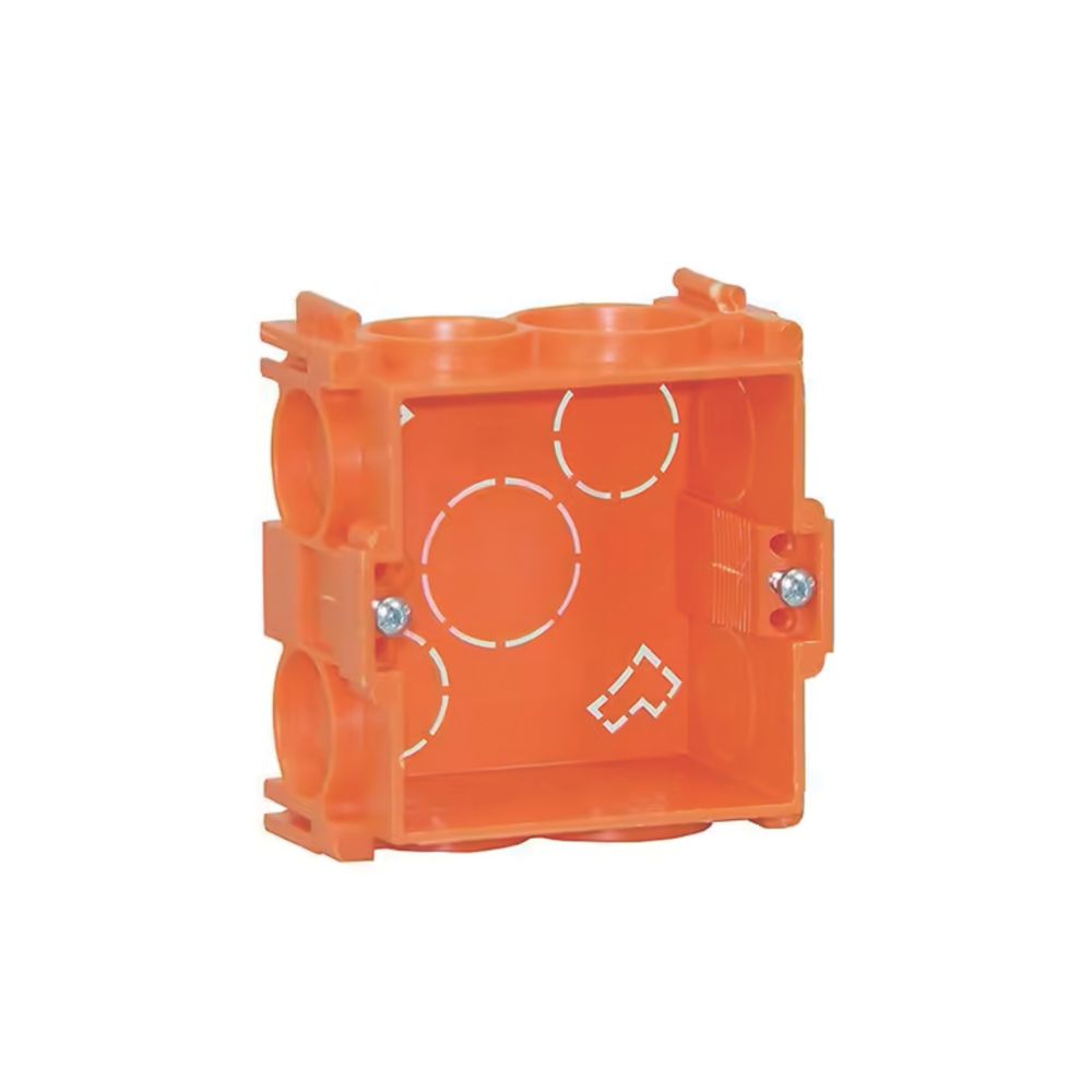 Boîte d'encastrement mur plein 1 poste profondeur 38 Capri