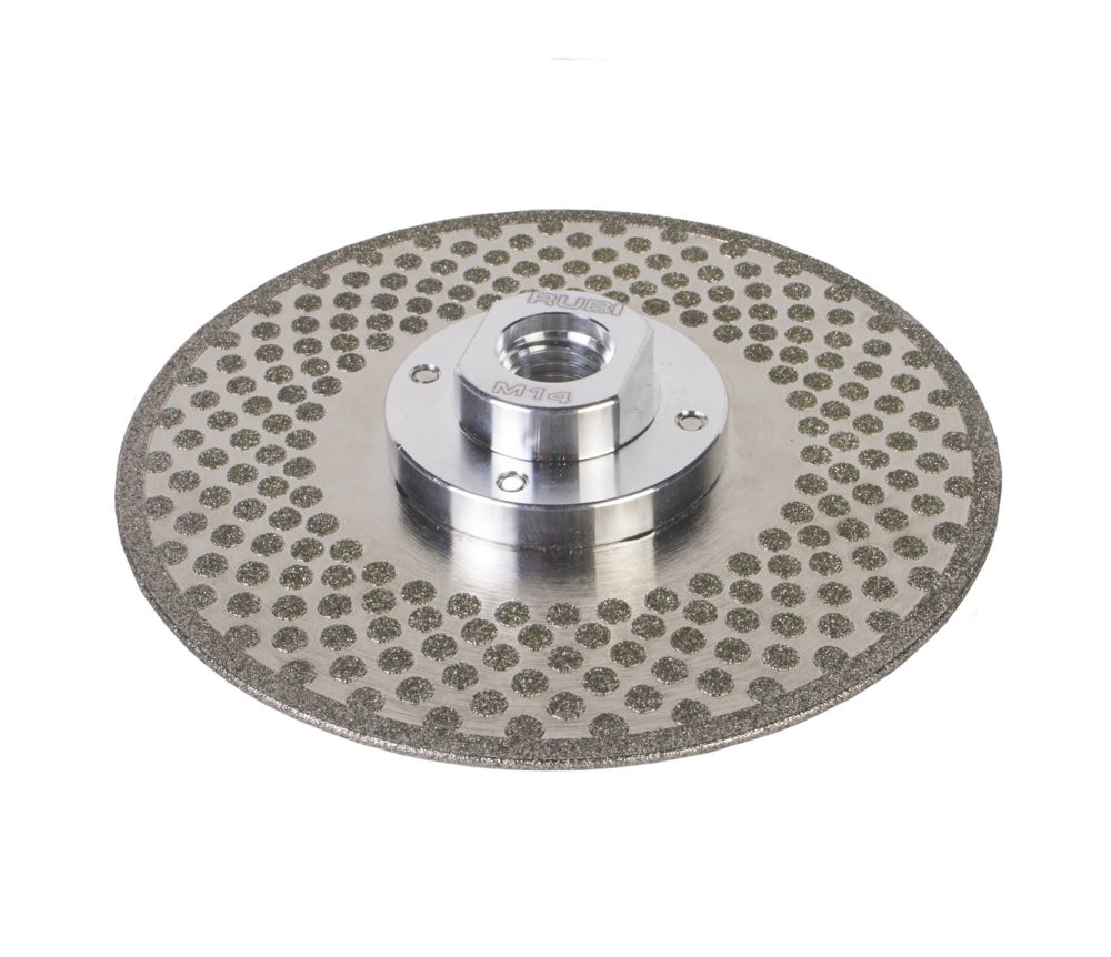 Disque diamant à tronçonner et à meuler multimatériaux avec filetage ECD Superpro 125mm Rubi