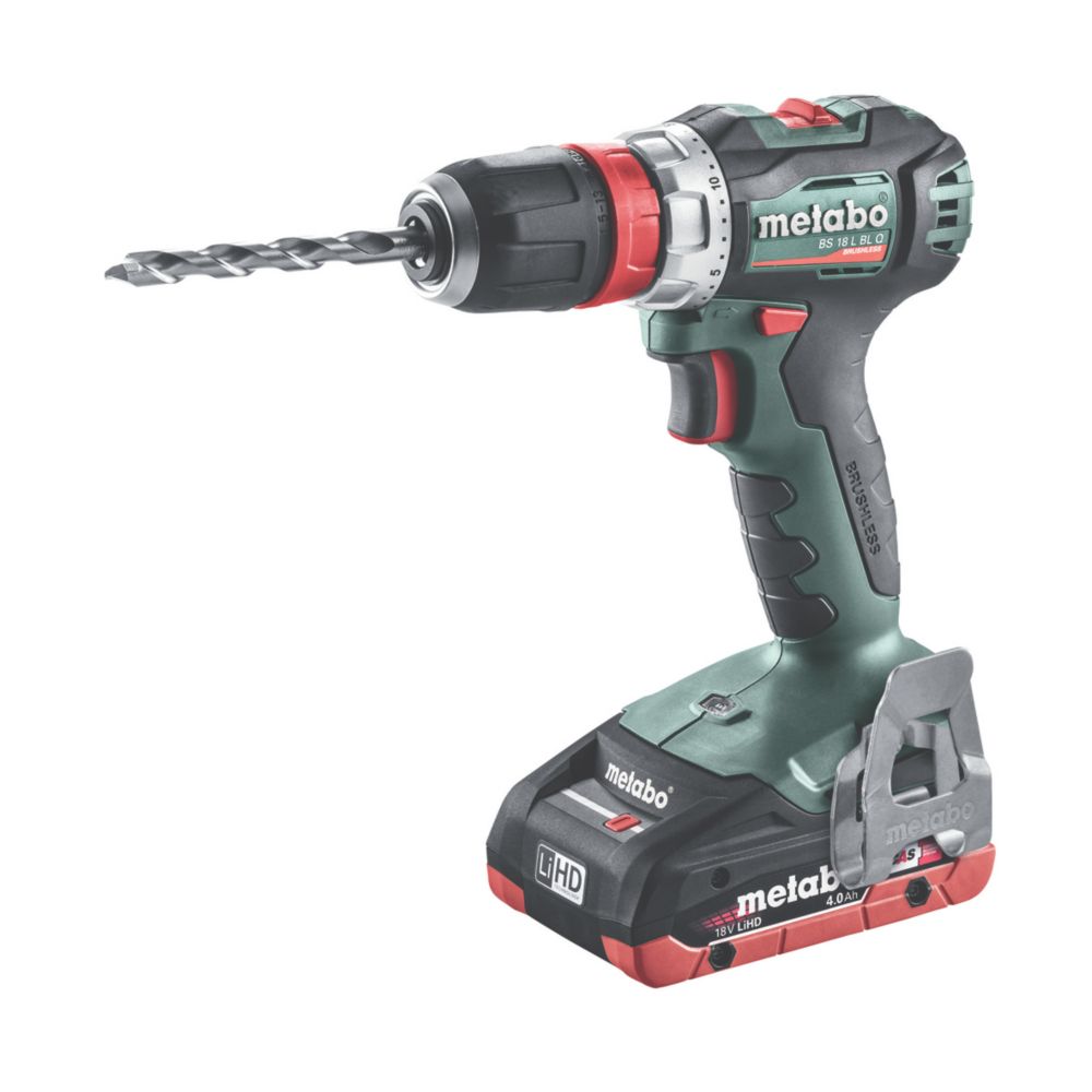 Perceuse visseuse sans fil brushless Metabo BS 18 L BL Q 18V 2x4,0Ah Li-Ion CAS