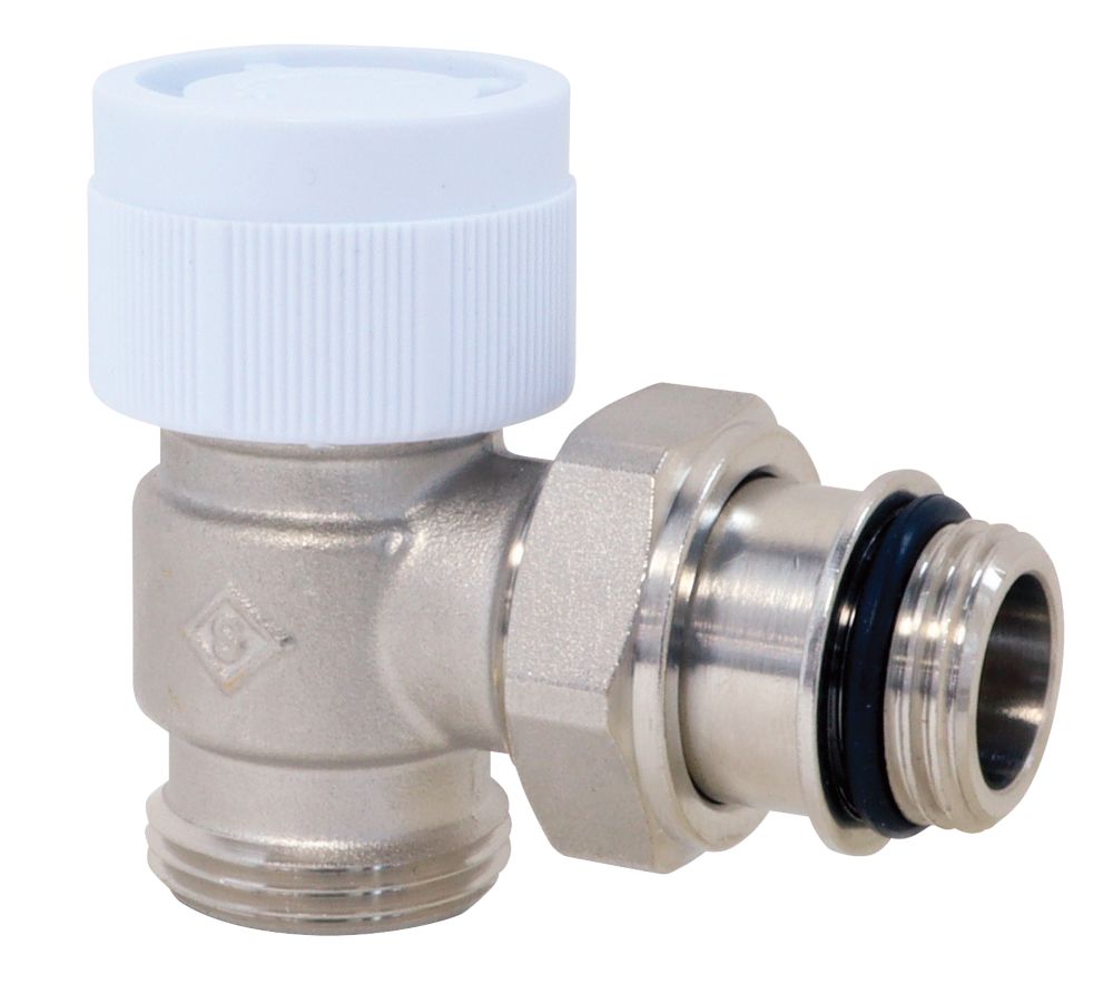 Robinet de radiateur thermostatique coudé Somatherm EK 3/4" x 1/2"