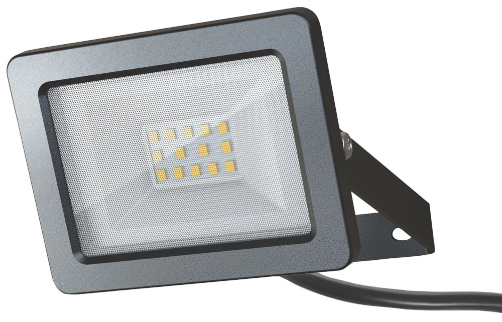 Projecteur LED extérieur noir LAP 5000K IP65 1000lm