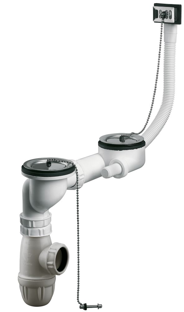 Vidange d'évier 2 bacs 300mm Valentin