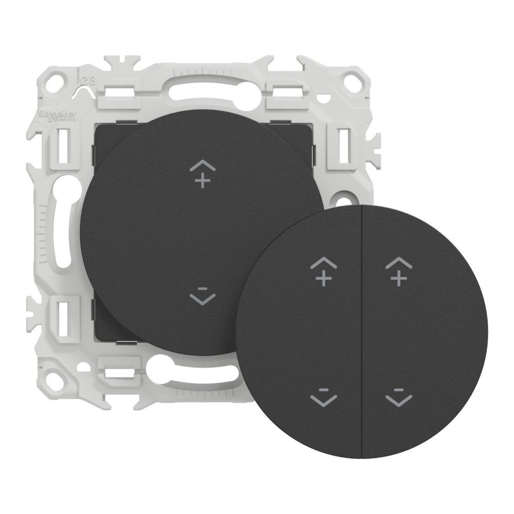 Commande centralisée connectée 1 poste Schneider Electric Wiser Odace noir