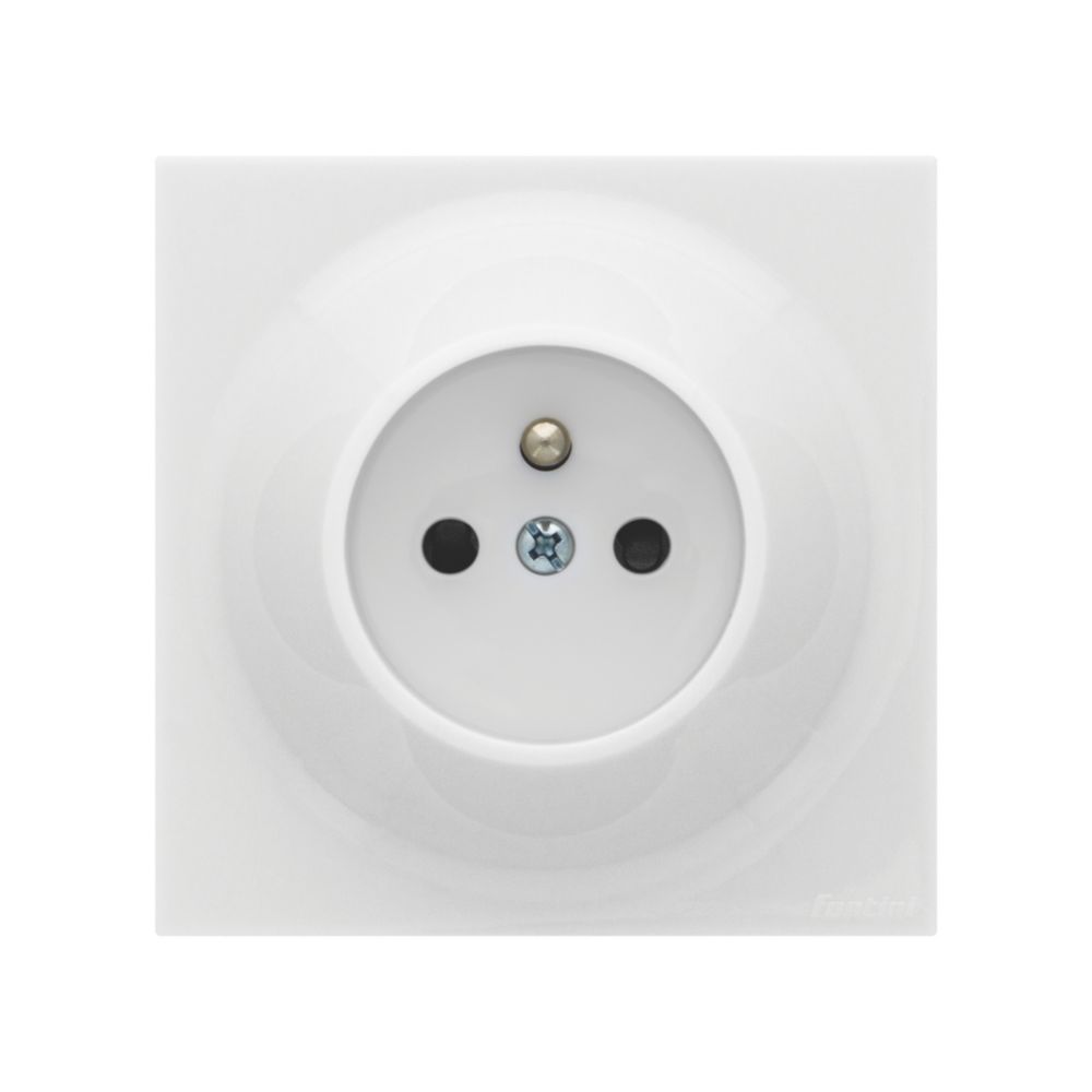 Prise terre blanc 1 poste Fontini Neo Evo