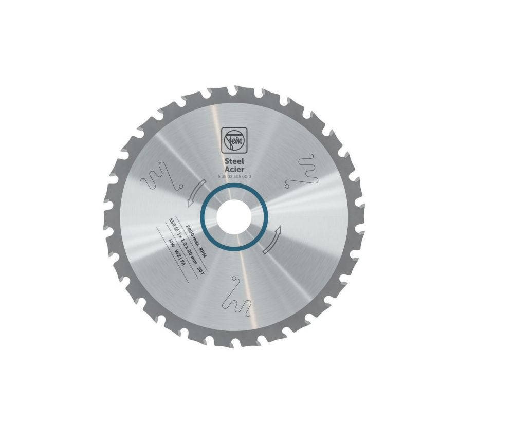 Lame de scie circulaire métal 150mm x 20mm 30 dents Fein
