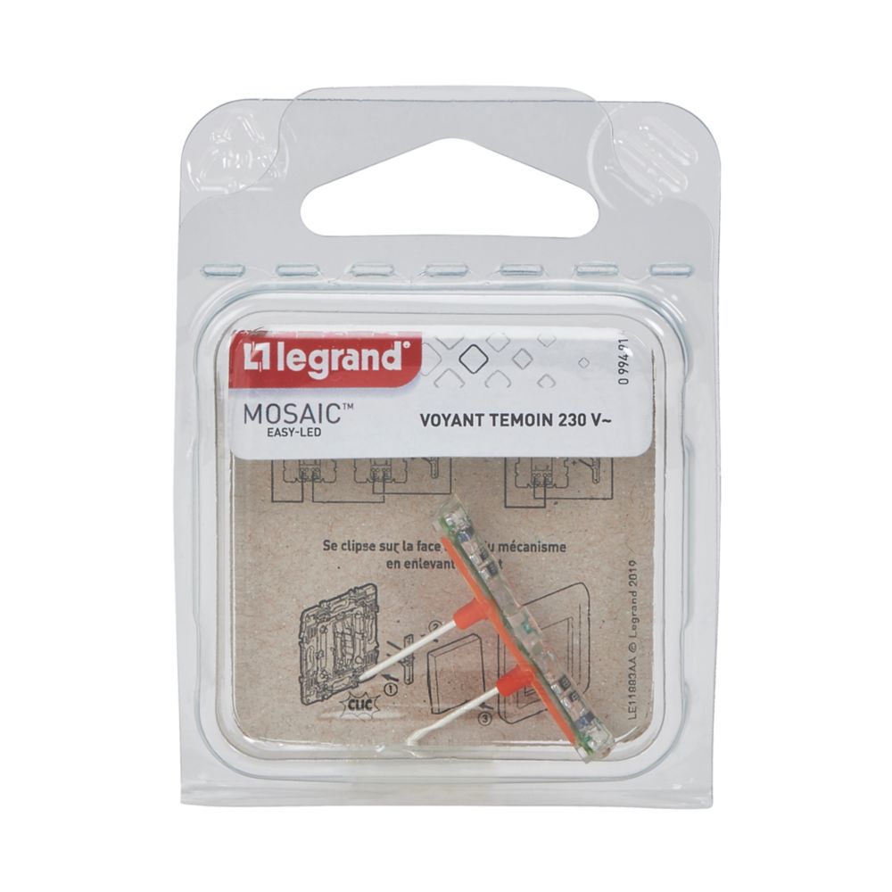 Voyant LED blanc Legrand Mosaic 230V 1 pièce