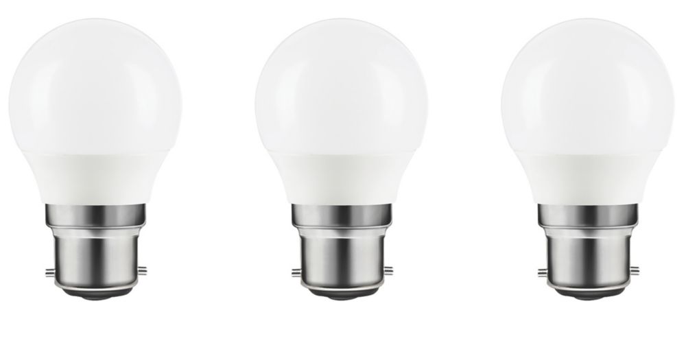 Lot de 3 ampoules LED mini globe LAP B22 250lm 2,2W
