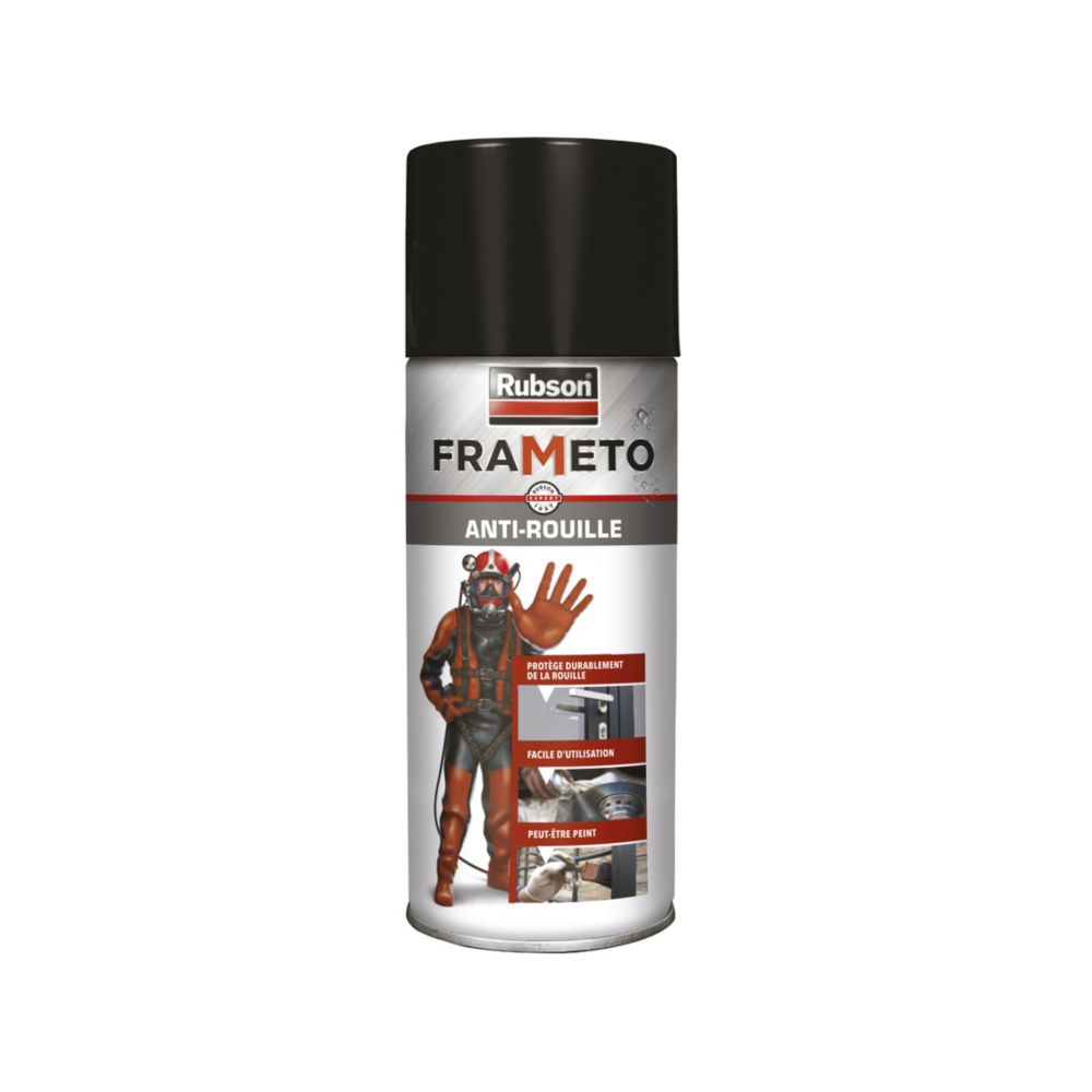 Spray aérosol anti-rouille Rubson gris mat 400ml 