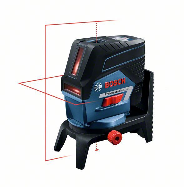 Niveau laser combiné à mise à niveau automatique rouge Bosch GCL 2-50 C
