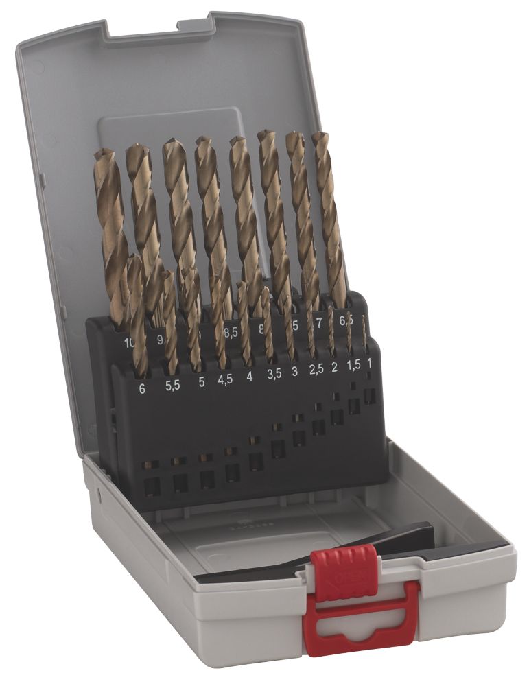 Coffret de 19 forets HSS à queue droite Twist Cobalt Bosch