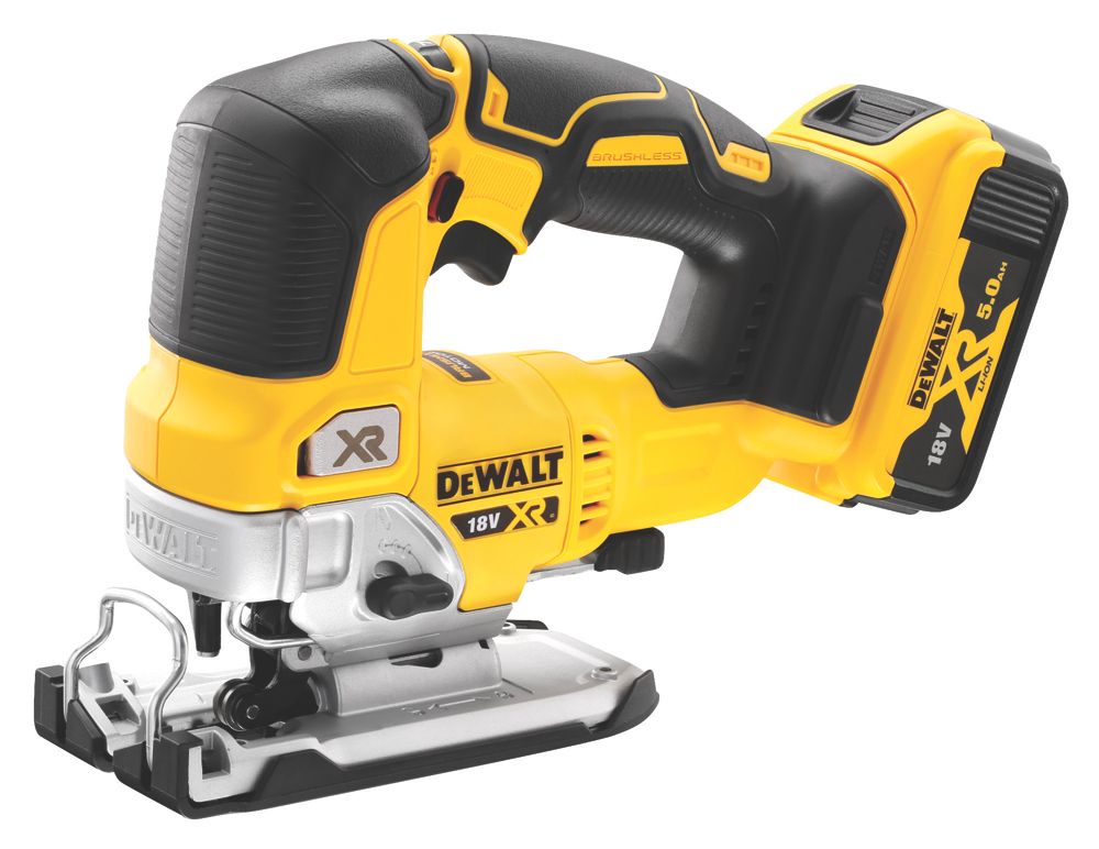 Scie sauteuse sans fil brushless DeWalt DCS334P2-QW Li-Ion XR 18V 2 x 5Ah