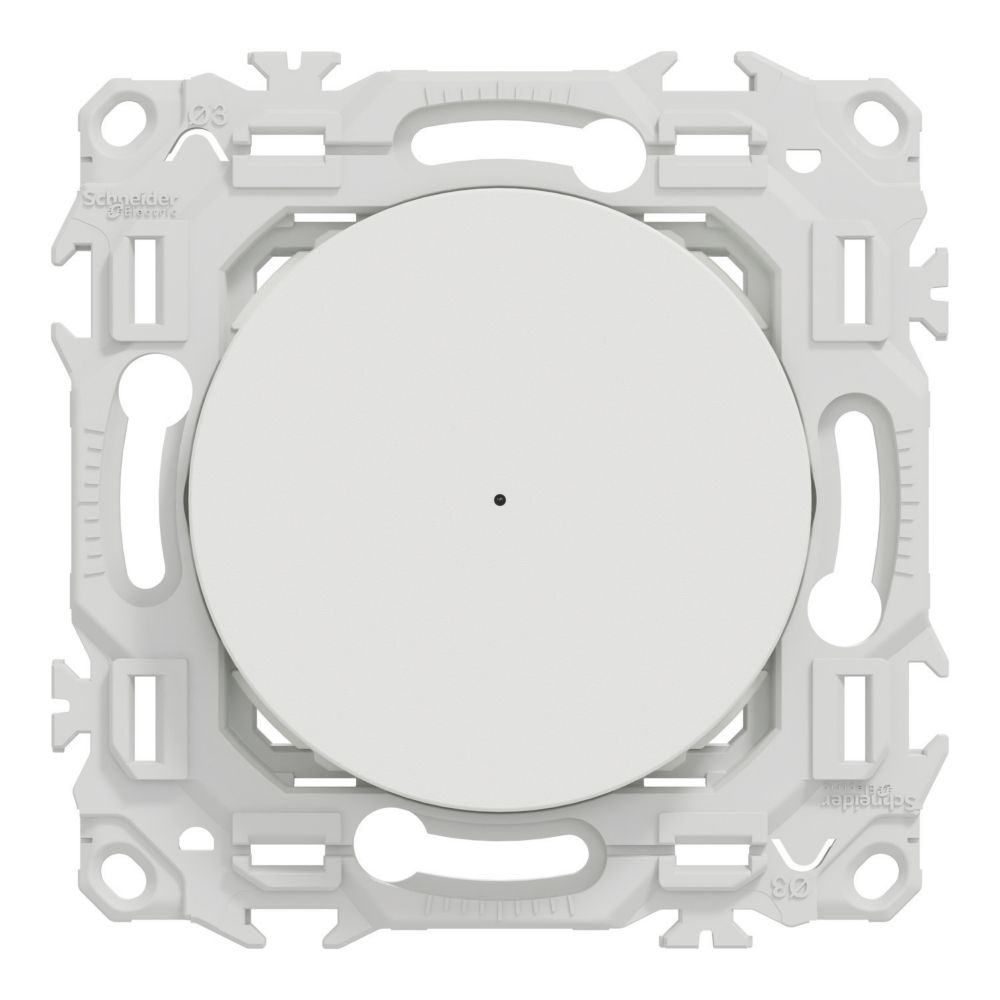 Poussoir variateur connecté zigbee 1 poste Schneider Electric Wiser Odace blanc