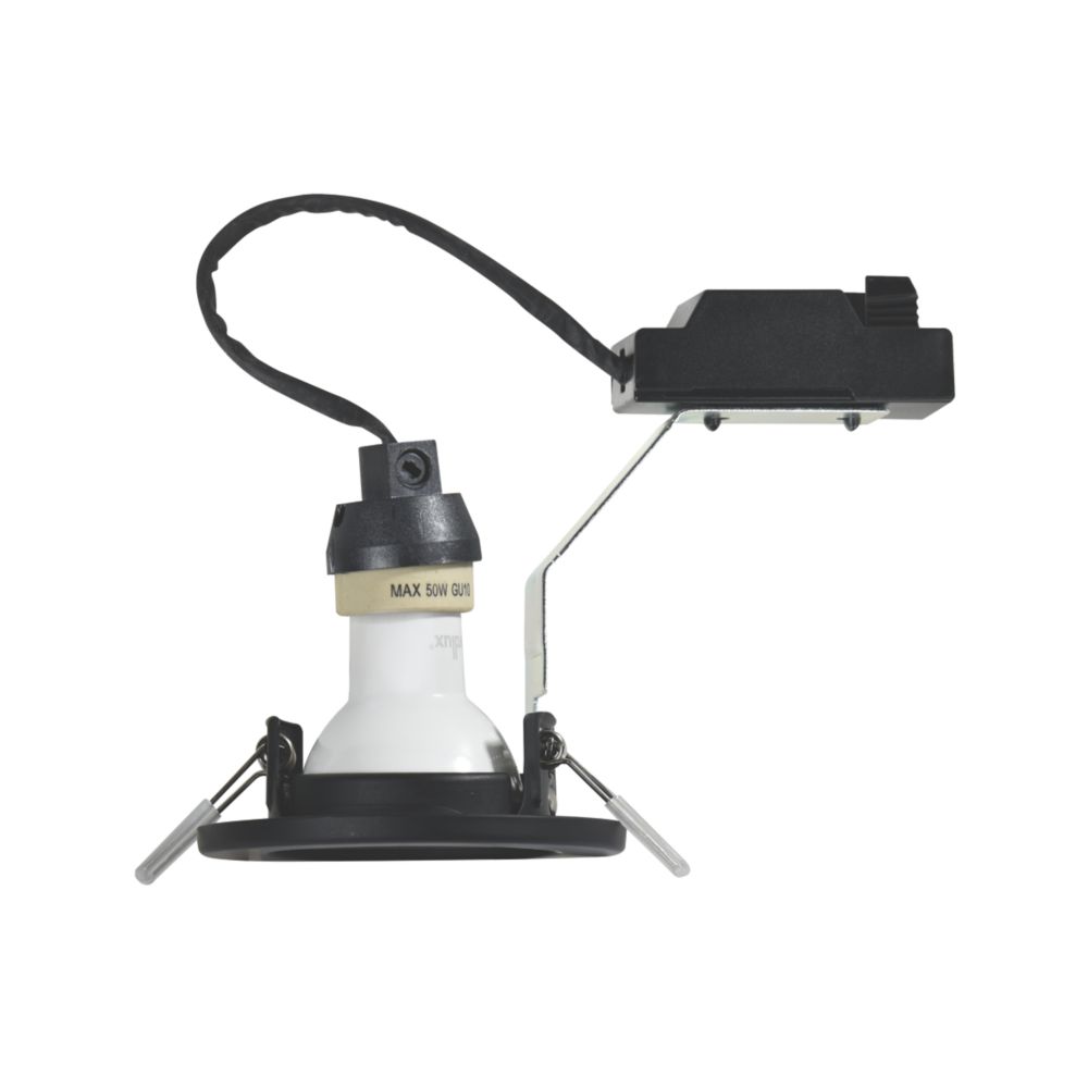 Lot de 10 spots à encastrer inclinables noirs LED Nordlux Canis à intensité variable 2700K 345lm