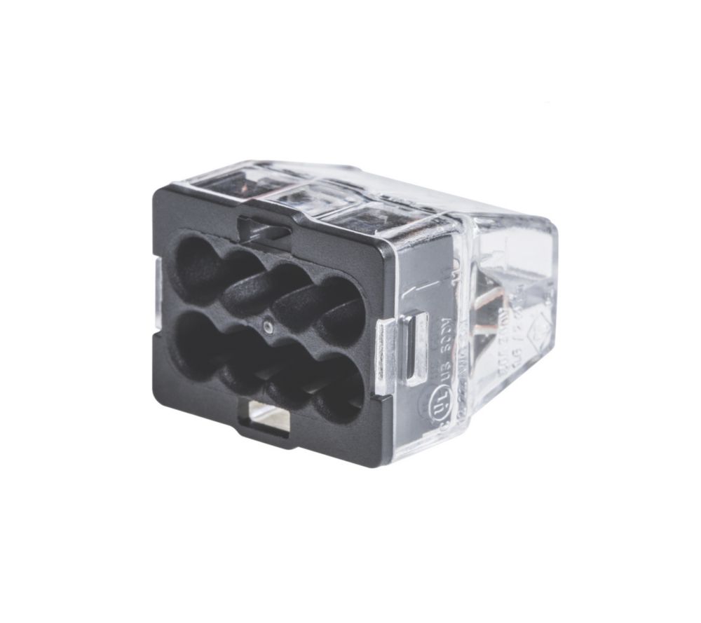 Connecteurs à poussoir 8 entrées 24A Capri, lot de 50