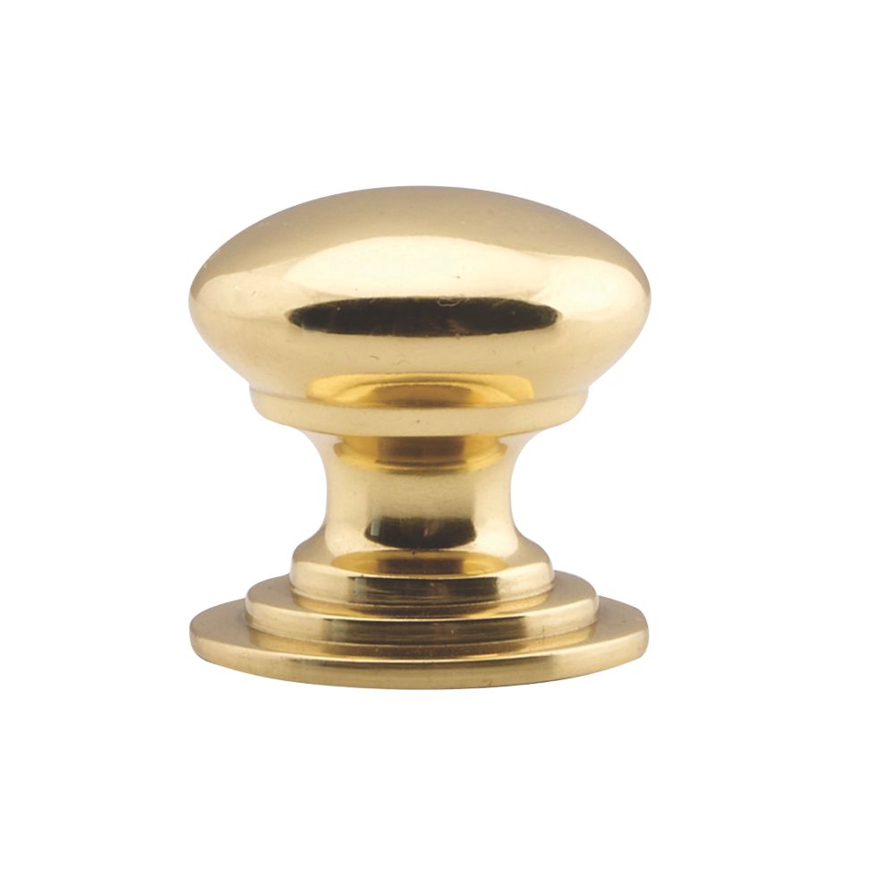 Poignée de placard style victorien Carlisle Brass en laiton poli 25mm 