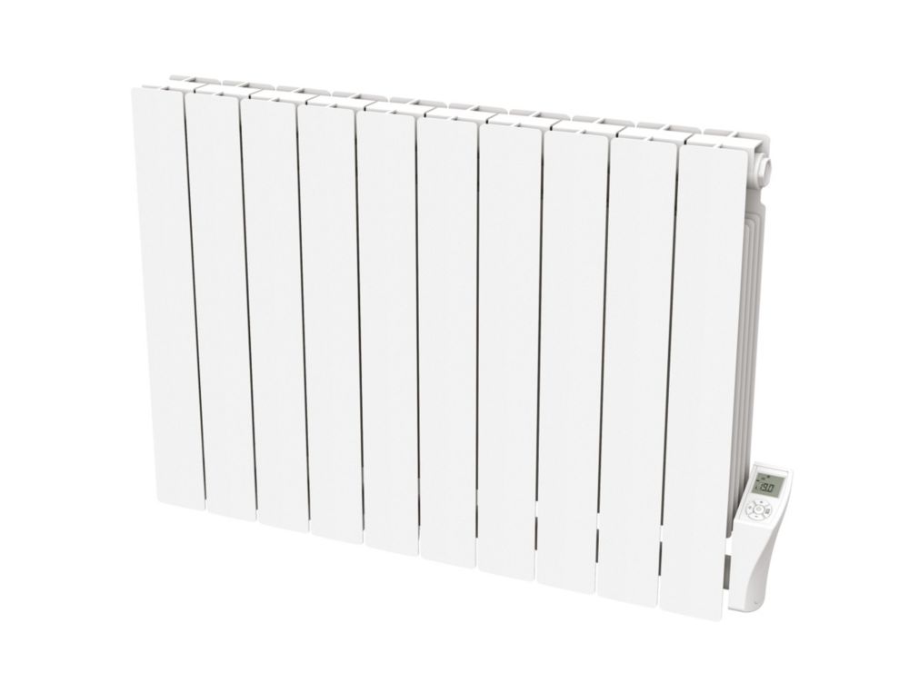 Radiateur électrique à inertie fluide mural 1800W 580mm x 843mm blanc