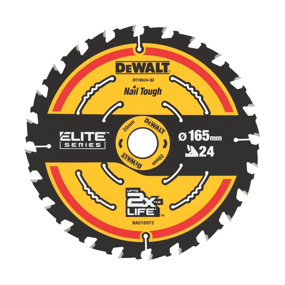 Lame de scie circulaire de finition 165 x 20mm 24 dents Extreme DeWalt