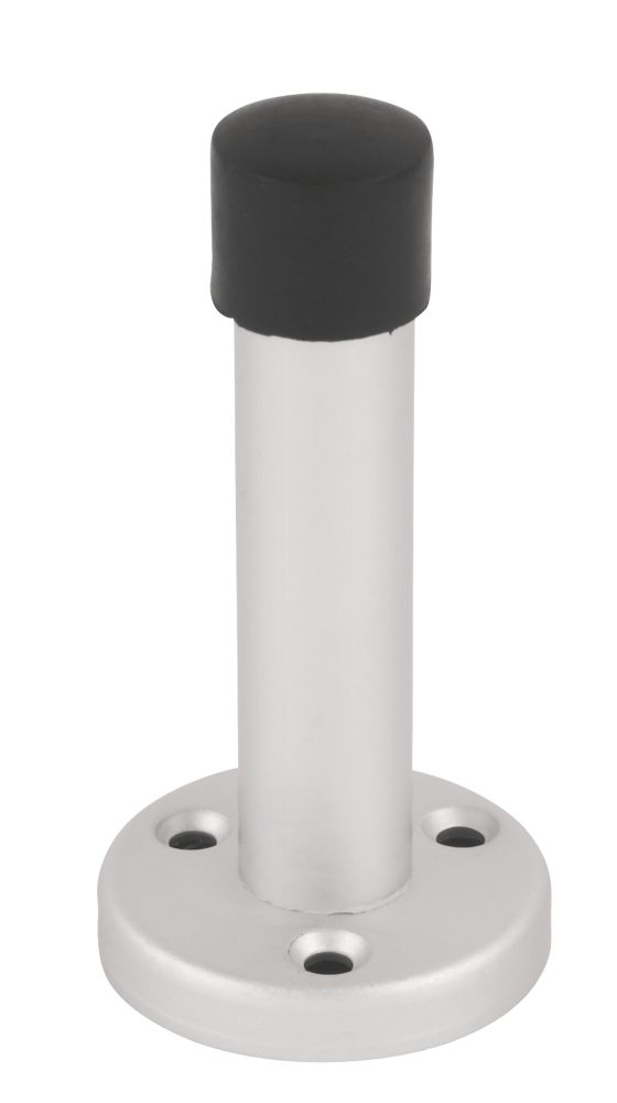  5 butées de porte cylindriques en saillie satinées
