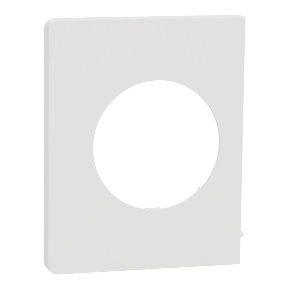 Plaque de finition latérale en saillie 1 poste Schneider Electric Odace Architecte blanc craie