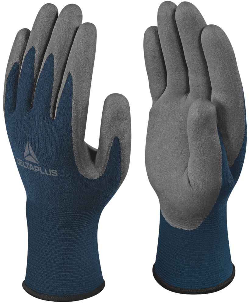 Gants de manutention polyvalents Delta Plus VV811 Safe & Strong bleus / gris taille L