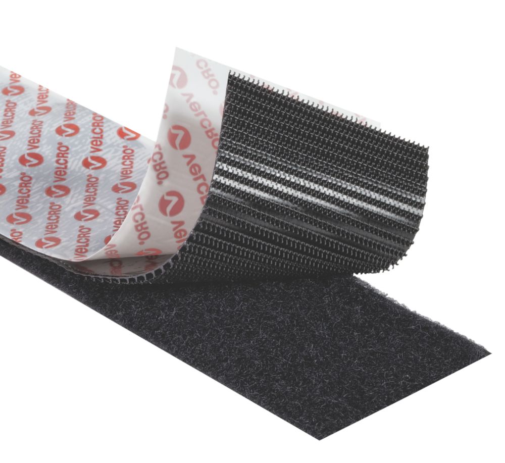 Velcro adhésif industriel - ruban scratch blanc ou noir
