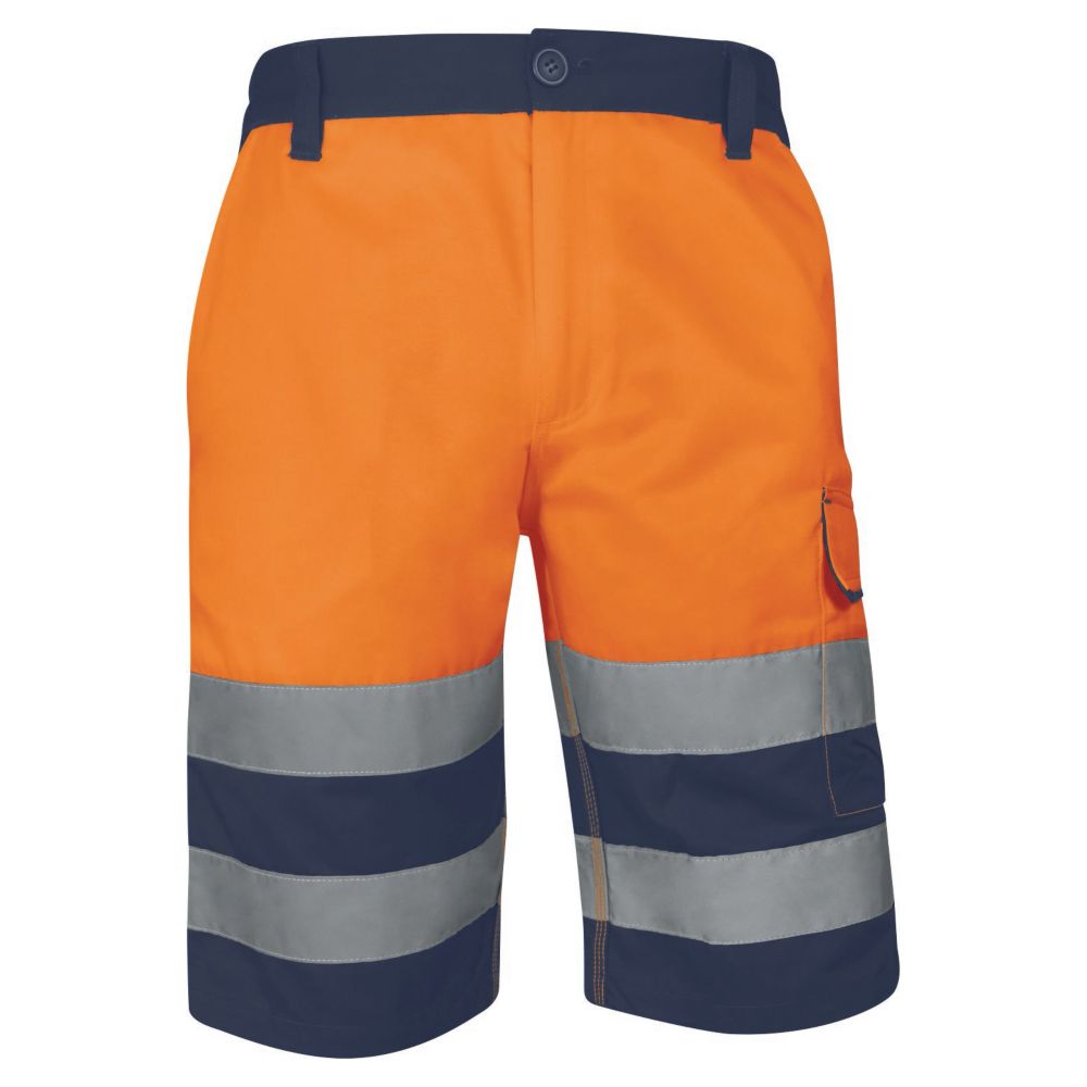 Bermuda haute visibilité Delta Plus orange taille 50/52