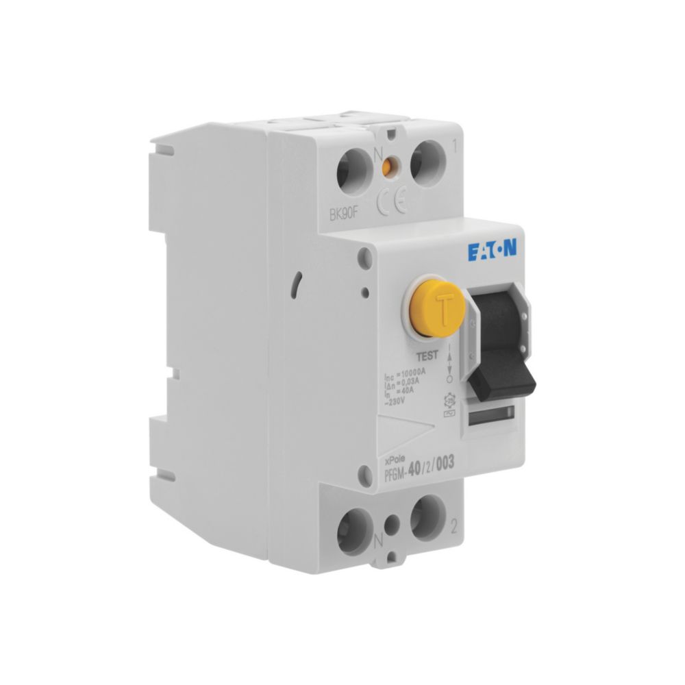 Interrupteur différentiel 40A type AC 30mA 1P+N à vis Eaton