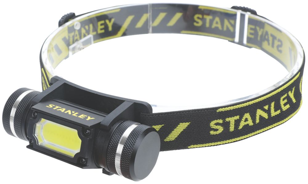 Lampe frontale à LED en aluminium Stanley noire 250lm