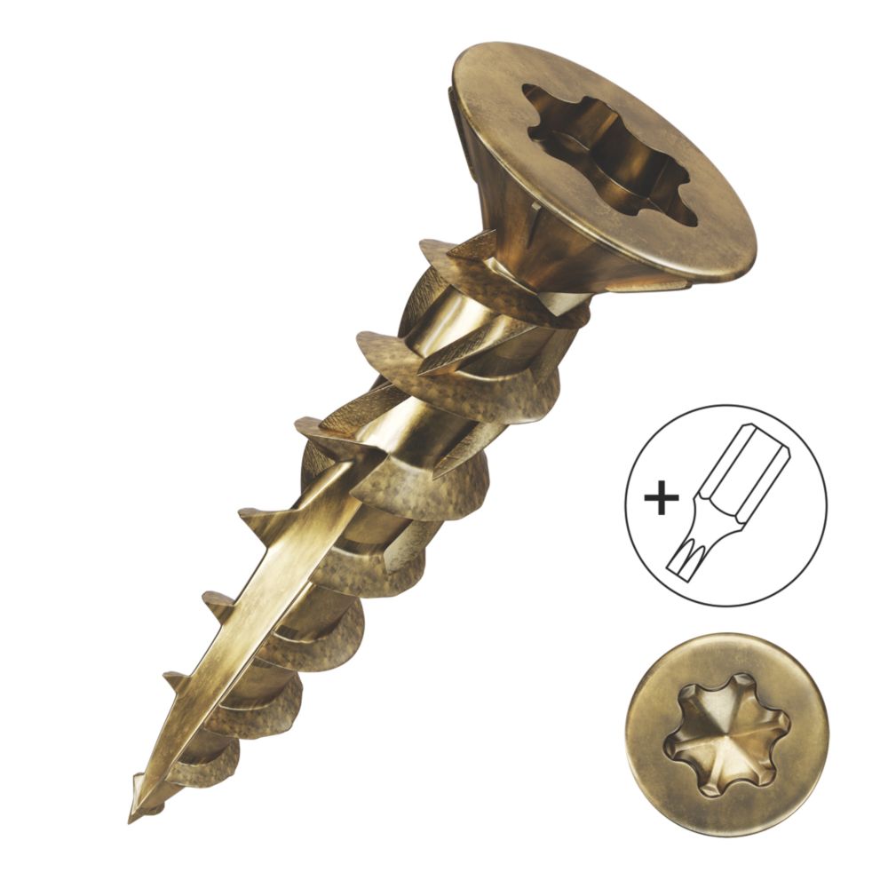 200 vis à bois polyvalentes à double tête auto-fraisée TX Turbo 4 x 40mm