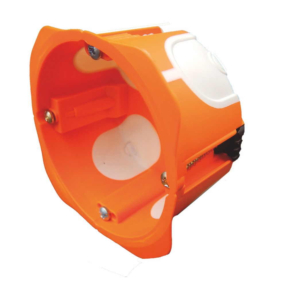 Boîte d'encastrement multimatériaux 1 poste étanche diamètre 67 profondeur 40 Capri, Lot de 3 avec scie cloche 40mm