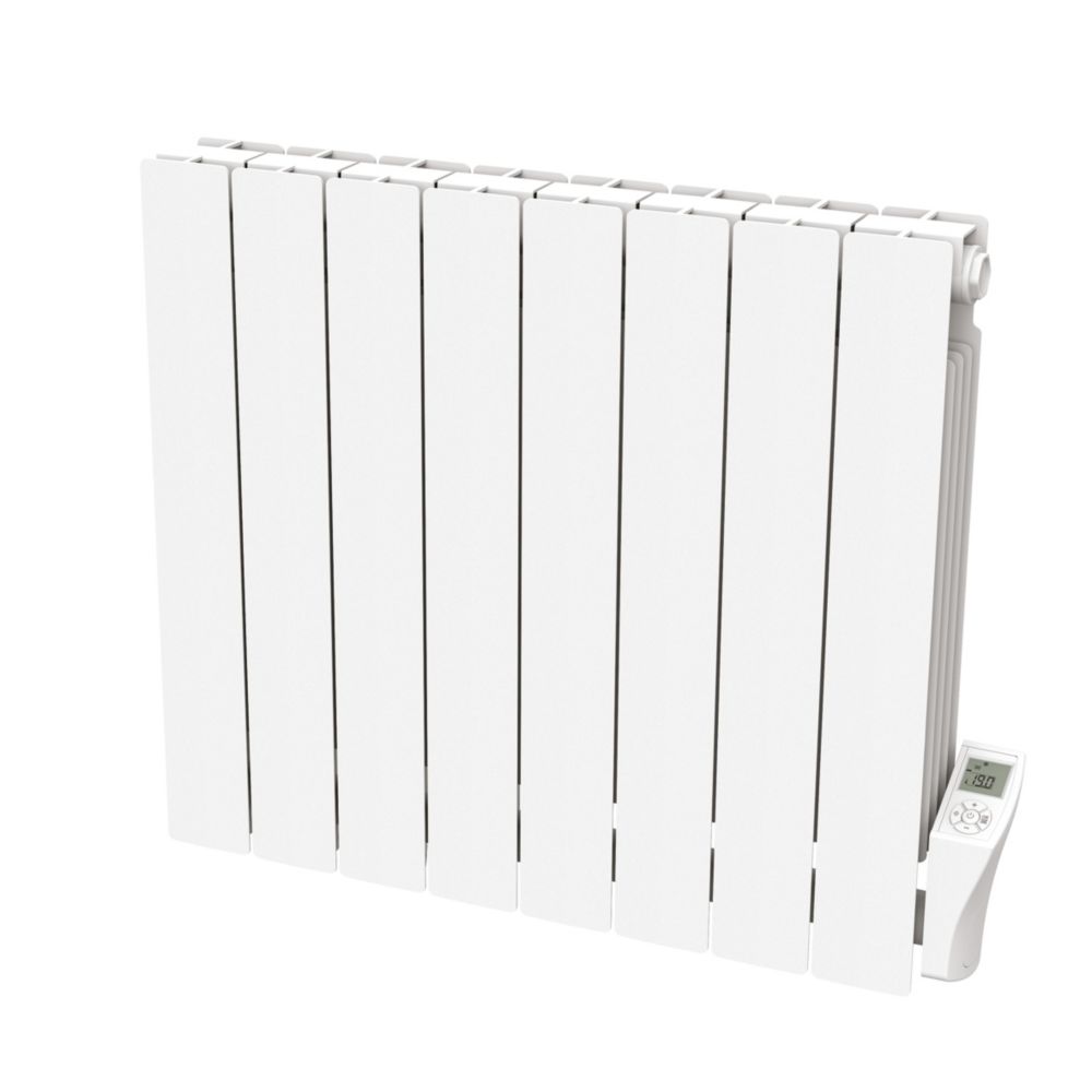 Radiateur électrique à inertie fluide mural 1500W 580mm x 680mm blanc