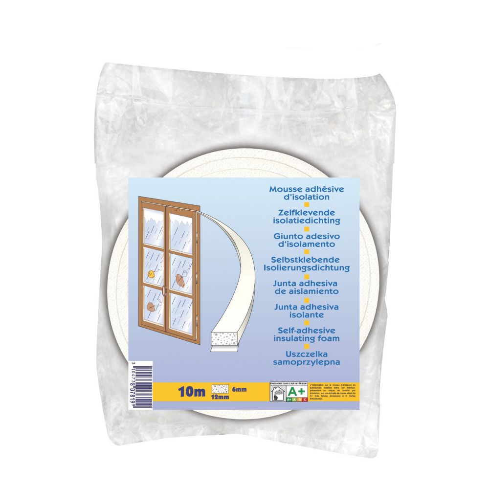   Joint pour portes et fenêtres blanc 10m 