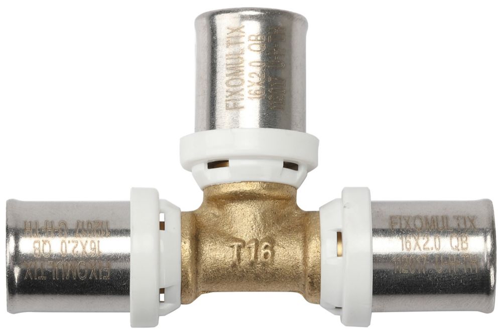 Té égal multicouche à sertir 20mm Fixoconnect